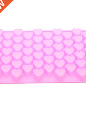 55 Holes Silicone Mini Heart Mold Chocolate Candy Ice Cube