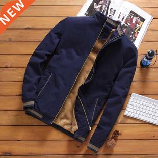 Fleece Thick Warm Jacket Mens 2021 Autumn Winter Mens Warm B