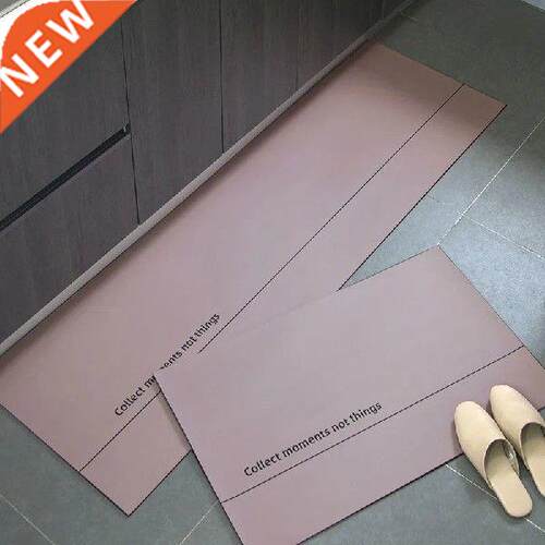 Kitchen Mat PU Leather Floor Mats Waterproof Oil Proof Anti