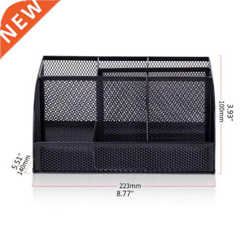 23GB Pencil Holder Metal Basket Pen Container Mesh Desk Orga