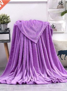 ir Conditioning Pure Color Blnket Flnnel Gift Blnket