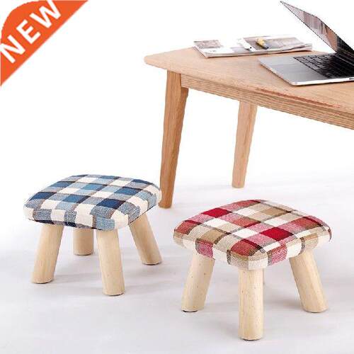 Small stool solid wood tea table sofa cloth art fashion