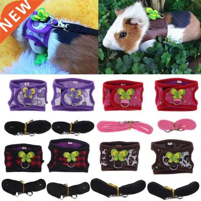 Hamster Harness Vest Adjustable Lea Set for Guinea Pig Chi
