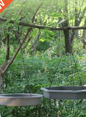 2Pcs/set Outdoor Hanging Bird Feeder Bath Tray Water