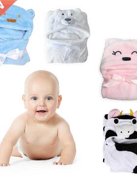 Hood Bath Towel for Kids Baby Bathrobe Cute Animal Towel Car