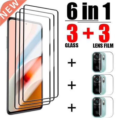 6in1 Glass fo edmi Note 11 10 9 7 8 o Max lite 5G Camea