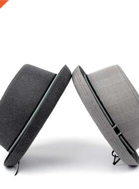 Women Men Fedora Hat Flat Pork Pie Hat For man Dad Bowler Po