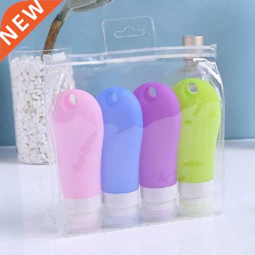 New 4Pcs 38/60/90ml Travel Lotion Shampoo Gel Cosmetics