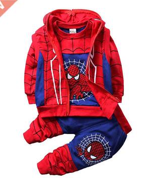 Spring Autumn Baby Boys Superheroes Sets Clothes Kids Long S