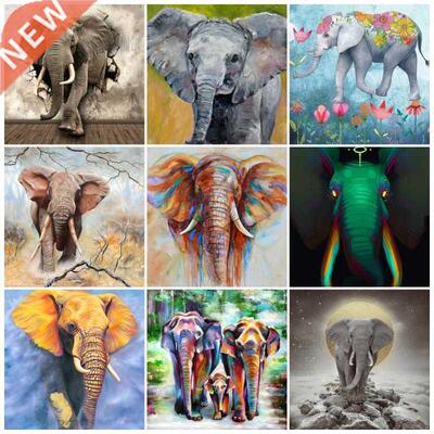 5D Diamond Painting Full Drill Elephant Diamond Mosaic Anima