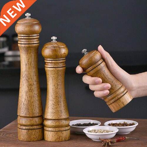 2021 Salt And Pepper Mill Set Oak Pepper Mill Refillable