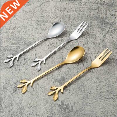 2 Pieces/Set Ice Cream Tea Stirring Spoons Retro Dessert