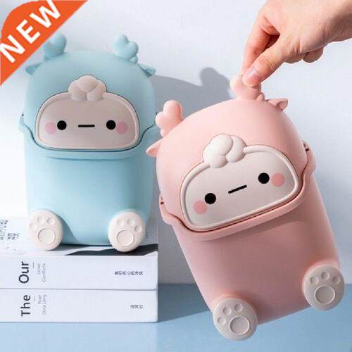 Desktop Trash Can Garbage Bucket Food Wastebasket Kawaii