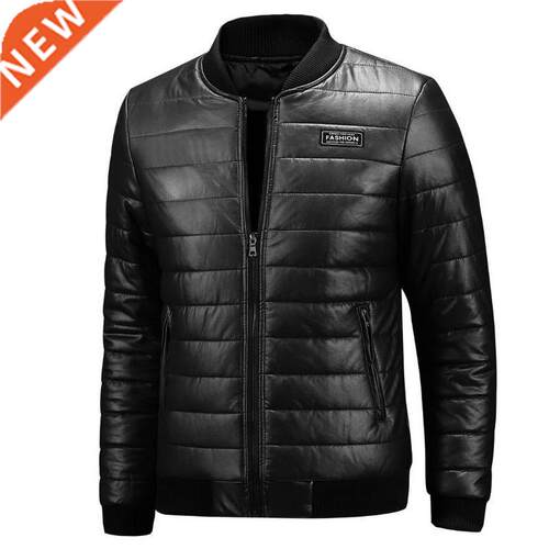 2022 New Warm Autumn Winter Leather Jacket Men Plus Size M~7