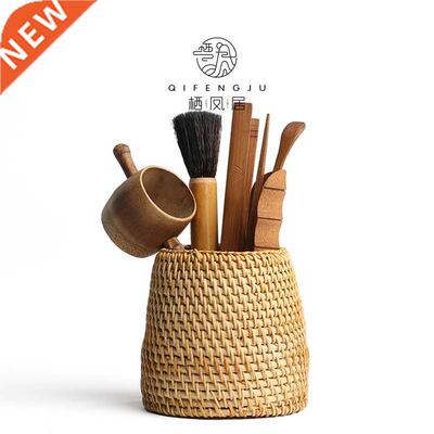Rattan Tea Ceremony Six Items Kung Fu Tea Art Teaware Set