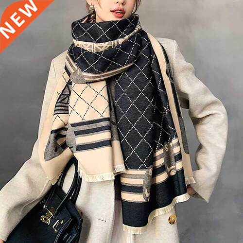 2022 New Winter Scarf Iron Tower Cashmere Shawl Women's Warm