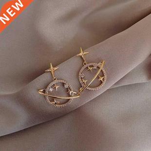 2022 New Arrival Crystal rendy Women Dangle Earrings Simple
