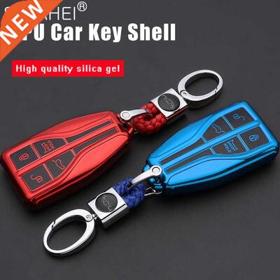 Soft TPU Car Key Case Cover Holder For Hongqi HS5 H5 H9 HS7