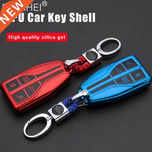 Soft TPU Car Key Case Cover Holder For Hongqi HS5 H5 H9 HS7