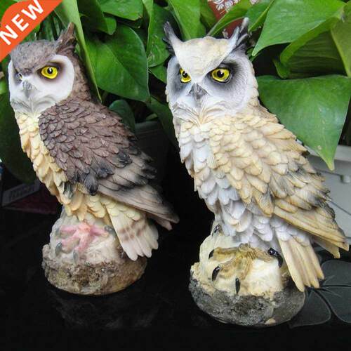 Simulation Scarecrow Owl Bird Repeller Artificial Bird Scare