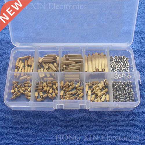 260Pcs/M2 PCB Threaded s Standoff Spacer Board Hex Screws
