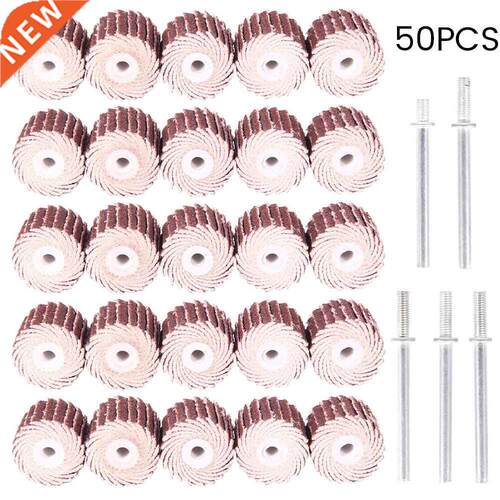 50PCS Sanding Flap Dremel Accessories Set Grinding Wheel Hea