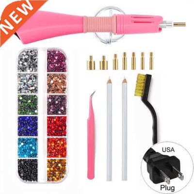 4000pcs 2 oxes Mix Color DMC Hot Fix Rhinestones Set Hotfix