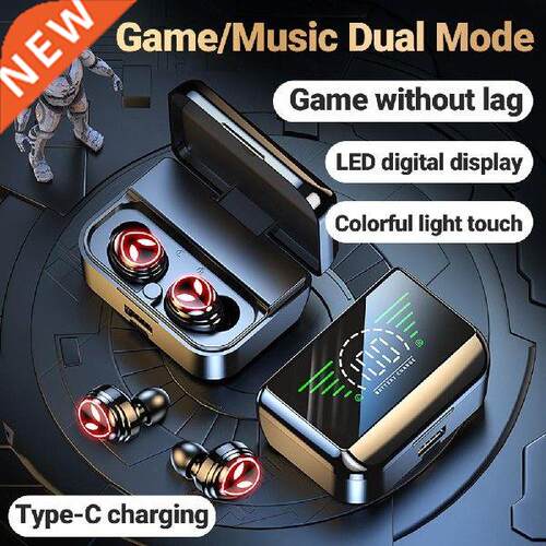 M31 Wireless Gamer Earphones In-ear Low Latency LED Digital