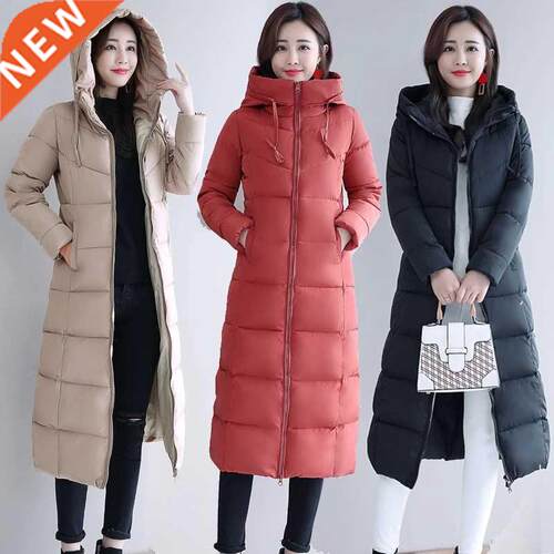 2022 New Winter Jacket Women Parkas Hooded Casual Overcoat F