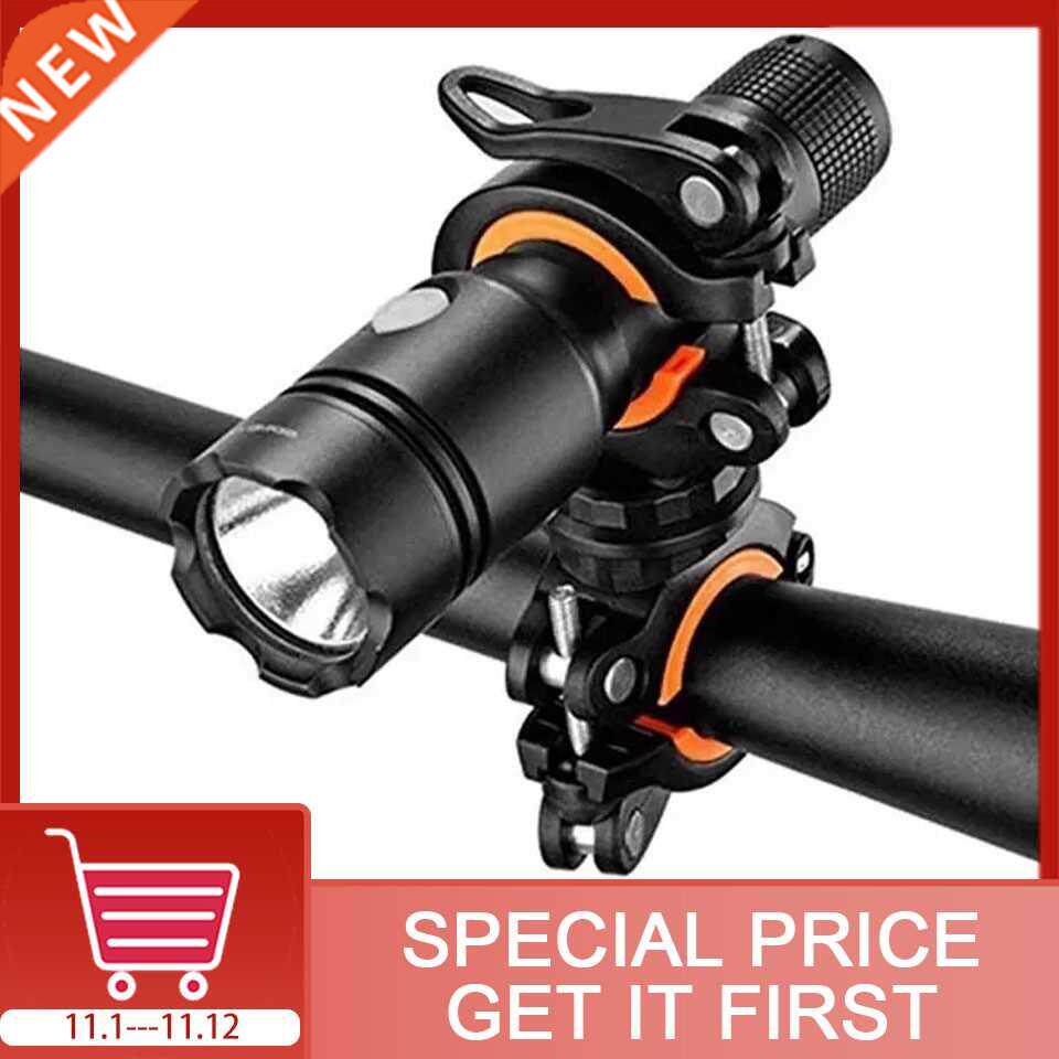 60 Degree Cycling Clip Clamp Rotation Bike Flashlight Torch图片