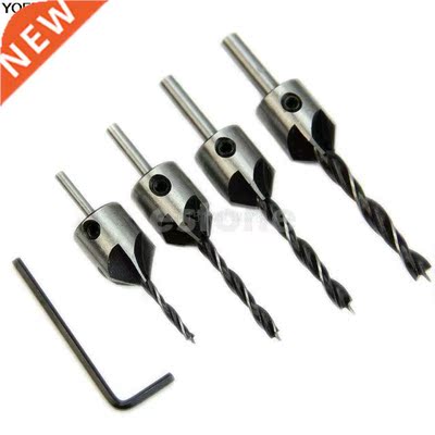 4pcs Drill it HSS 5 Flute Countersink Drill it Set Reer