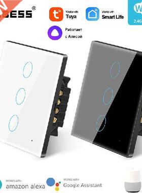 Aubess Tuya WiFi Smart Light Switch With Luxuray Glass