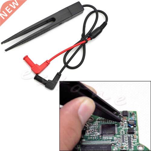 SMT SMD Chip Test Clip Lead Probe Multimeter Meter Tweezer C