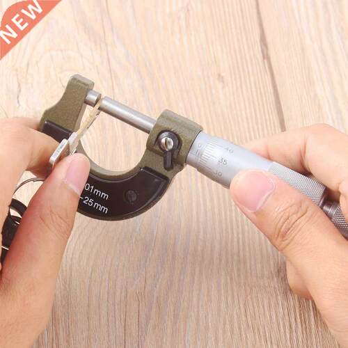 0-25mm 0.01mm Gauge Outside Metric Micrometer Tool With Meta