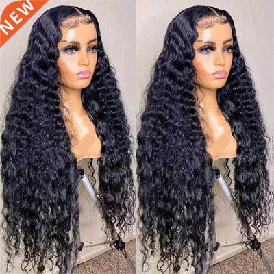 30 40 Inch Malaysia Deep Water Wave Lace Frontal Human Hair