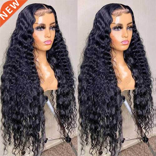 30 40 Inch Malaysia Deep Water Wave Lace Frontal Human Hair