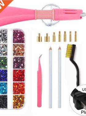 4000pcs 2 Boxes Mix Color DMC Hot Fix Rhinestones Set Hotfix