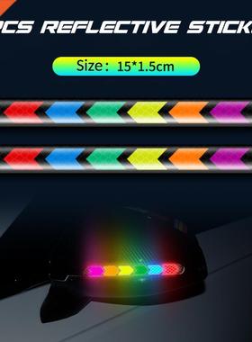 2 Pcs Universal Luminous Car Reflective Rearview Mirror Stic