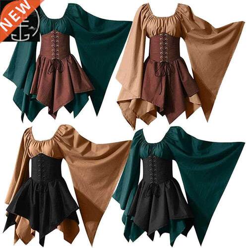 party long sleeve medieval renaissance short dress family