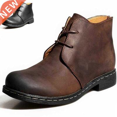 New Men's Chelsea Boots Ankle Boots Big Size Black/Brown