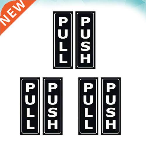 6pcs Door Stickers Lightweight Creative Practical Door