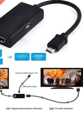 New 1PCS Micro USB To HDMI-compatible Adapter 1080P MHL Adap