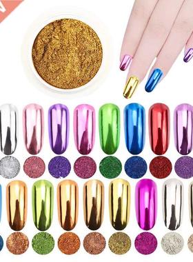 1Pc 19 kolorowe paznokcie brokat lustro proszek chrom py? Pi