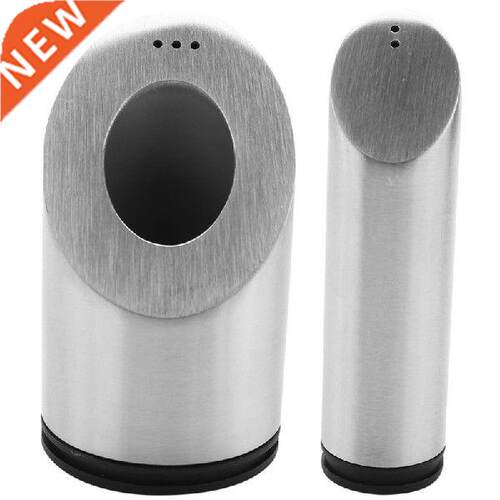 2Pcs Stainless Steel Salt And Pepper Shakers Set For Spices