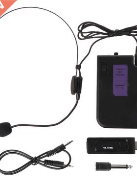 Wireless Microphone with 3.5mm 6.35mm USB Receiver for Confe