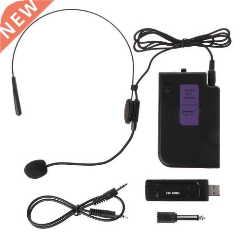 Wireless Microphone with 3.5mm 6.35mm USB Receiver for Confe