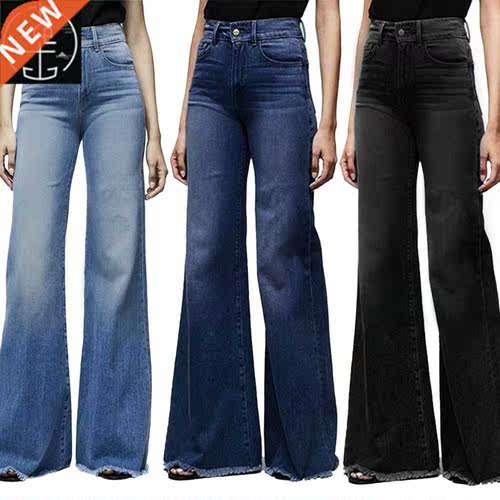 High Waist Wide Leg Jeans For Women Denim pants Plus Size