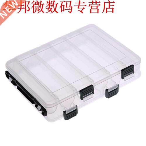 10/14 Compartments Transparent Double Sided Box Case Bait Lu