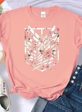 Anime Attack on Titan Comics Printing T-irts Female Haraju