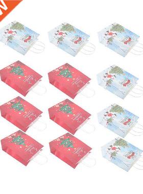 Bag Paper Christmas Bags Goodie Gift Recyclable Present